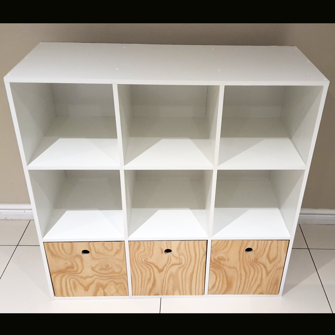 3 x 3 Montessori Shelf- 1.0m Wide with boxes