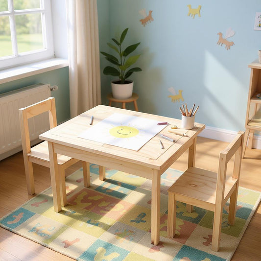 Sensory Table with Lid with chairs