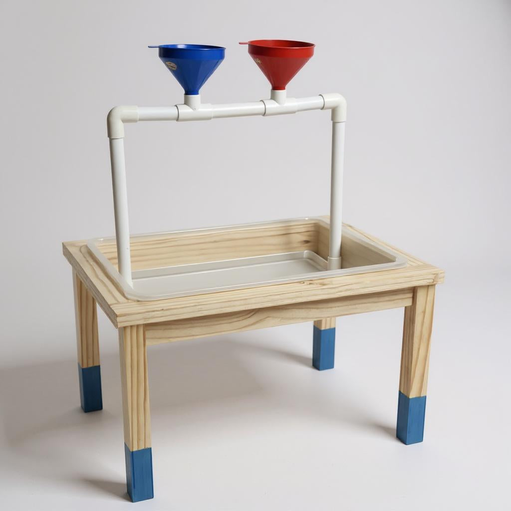 Sensory Tray with Stand & Rainbow Rice Filling Station