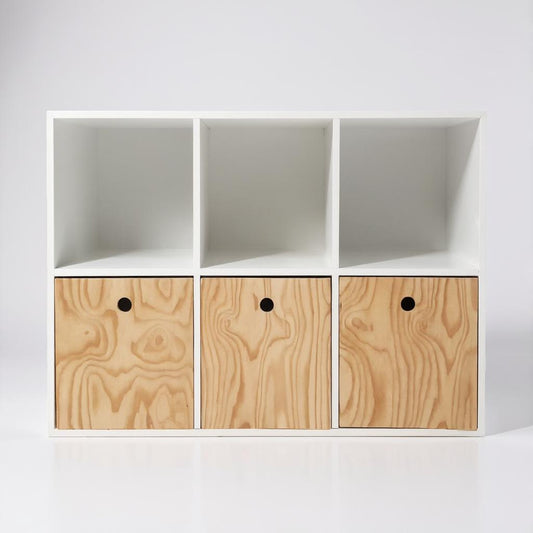 2 x 3 Montessori Shelf- 1.0m Wide with boxes