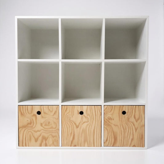 3 x 3 Montessori Shelf- 1.0m Wide with boxes