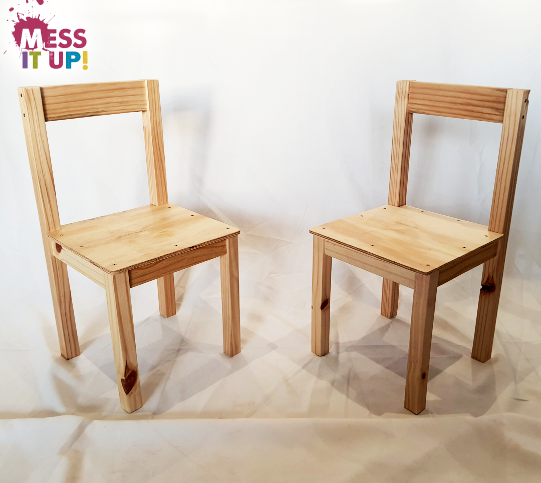 Wooden Chair Mess It Up Kids