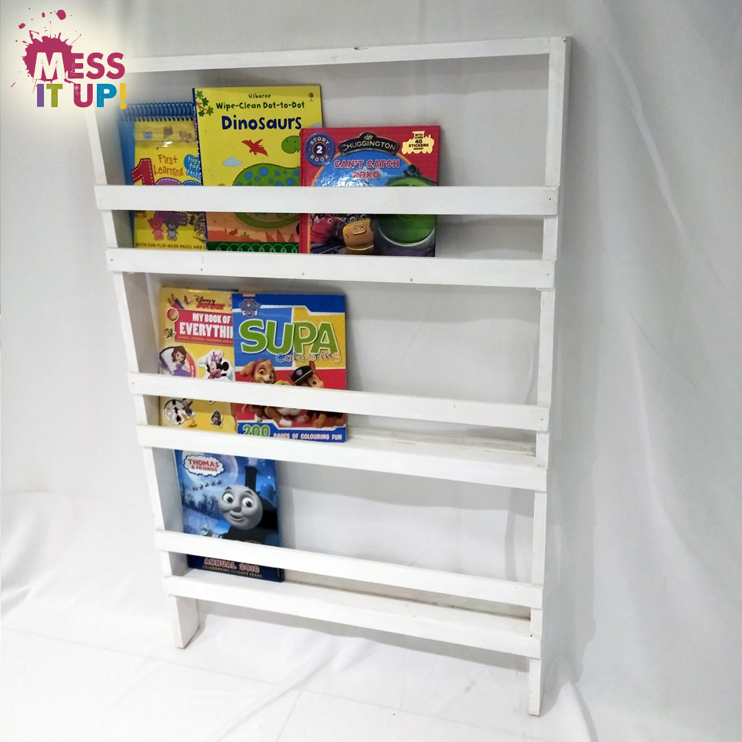 Wooden 3 Tier Bookshelf - Mess It Up Kids