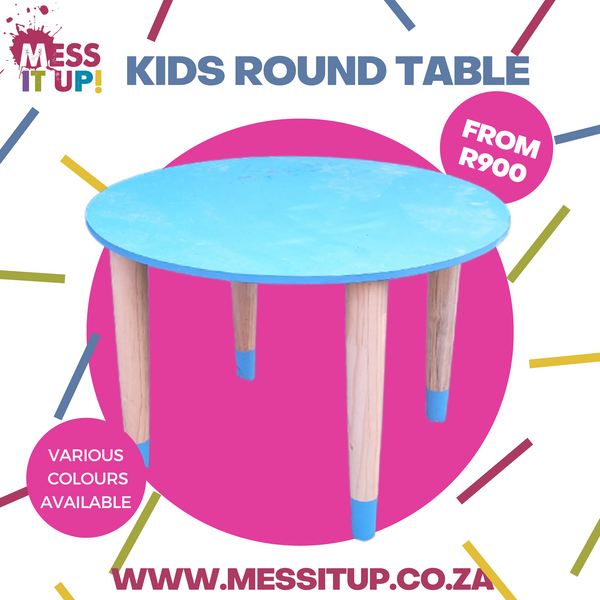 Round Table & Chairs Mess It Up Kids