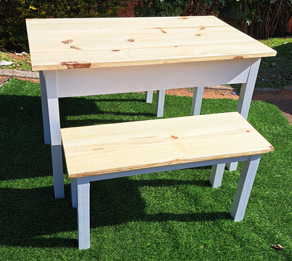 Storage Table with Benches