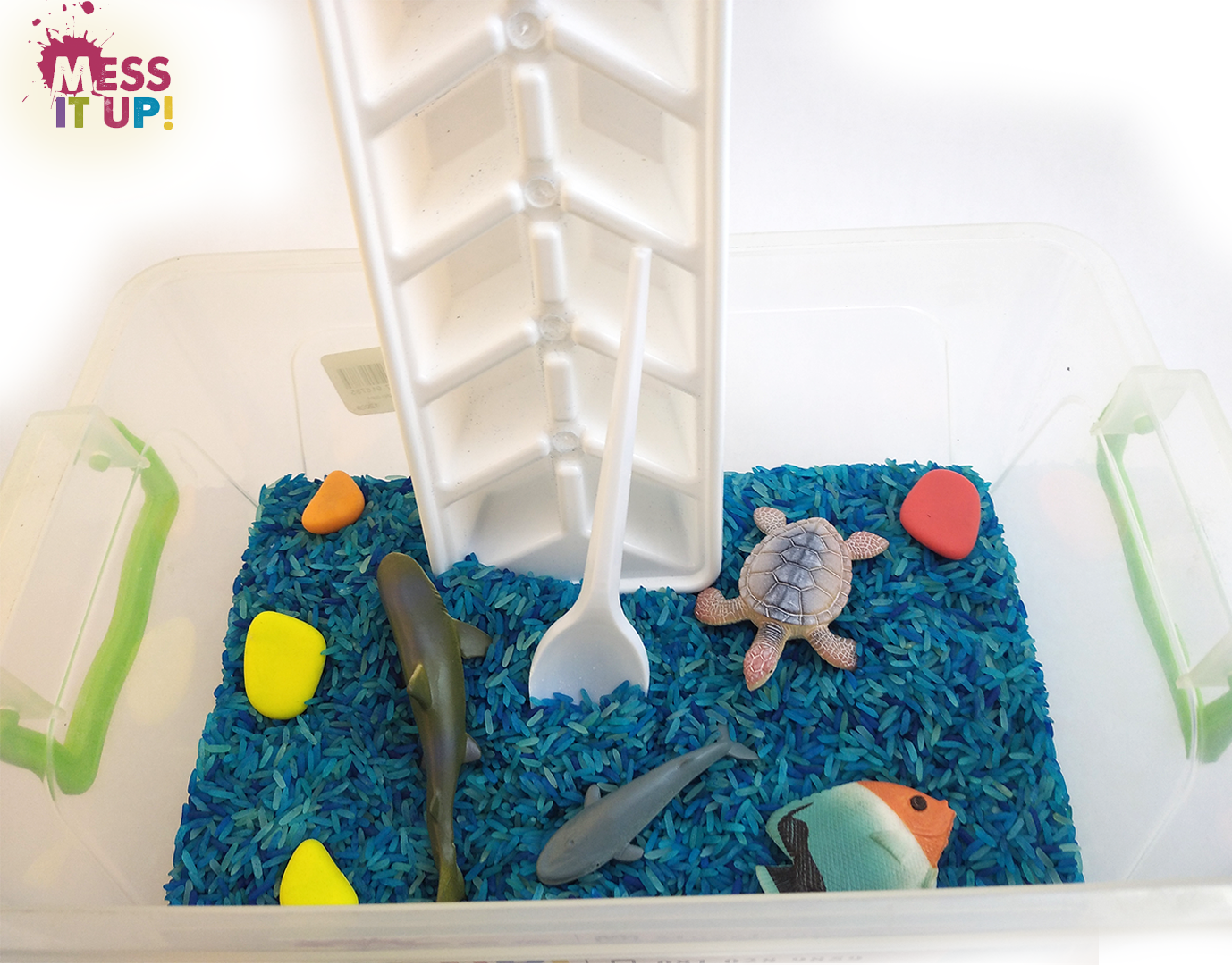 Ocean Rice Sensory Kit - Mess It Up Kids