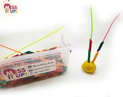 Rainbow Pasta Threading Kit - Mess It Up Kids