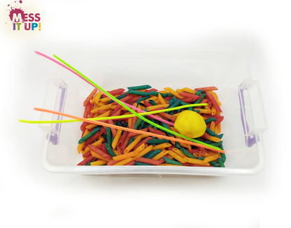 Rainbow Pasta Threading Kit - Mess It Up Kids