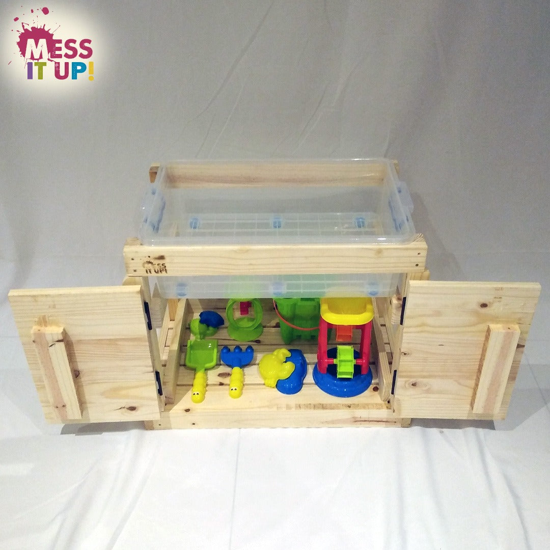 Water & Sand Table with Storage - Mess It Up Kids