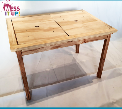 Sensory Table with Lid with chairs - Mess It Up Kids