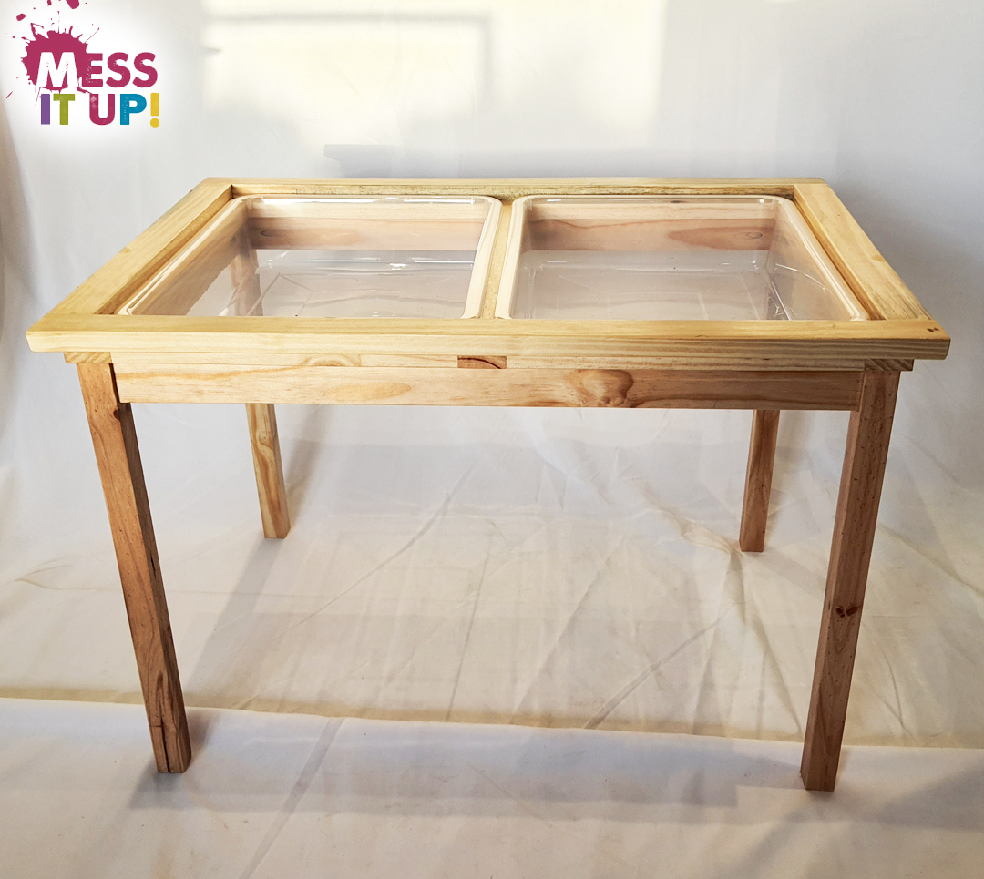 Sensory Table with Lid with chairs - Mess It Up Kids