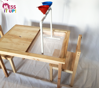 Sensory Table with Lid with chairs - Mess It Up Kids